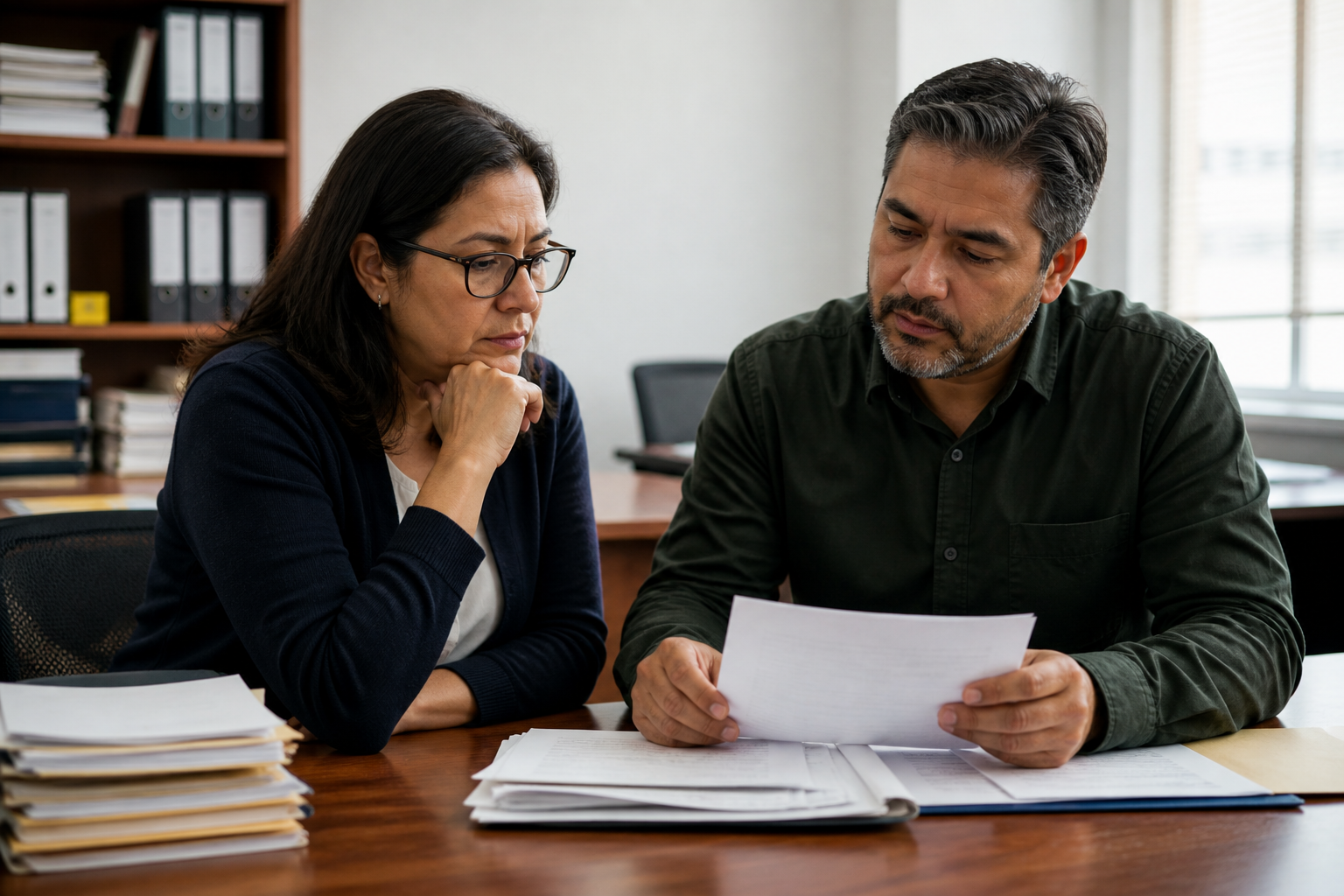Evaluación de un caso con revisión de documentos